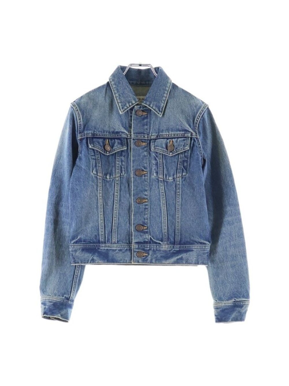 Celine Classic Trucker Denim Jacket Tracker Indigo